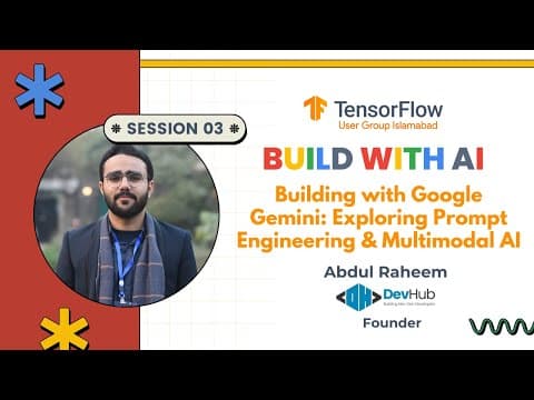 Building with Google Gemini: Prompt Engineering & Multimodal AI